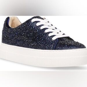 Betsey Johnson Sidny Crystal Pavé Platform Sneaker